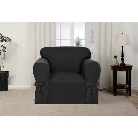 Madison Industries Madison GAR-CH-CHL Kathy Ireland Garden Retreat Chair Slipcover; Charcoal GAR-CH-CHL
